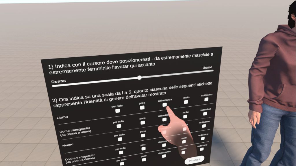 virtual reality environment for testing avatar categorization as transgender avatars social psychology