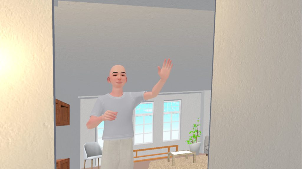 virtual reality environment for testing gender identity with virtual embodiment