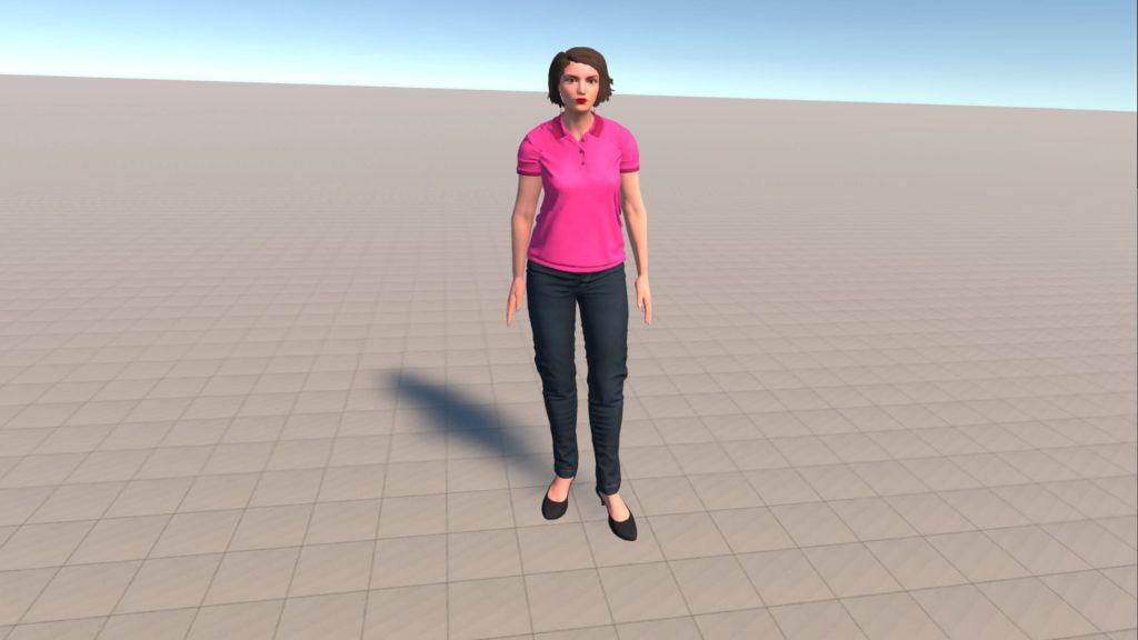 virtual reality environment for testing social categorization in VR social psychology