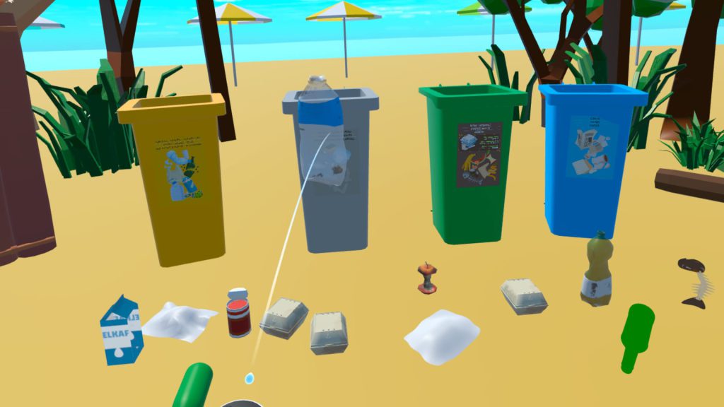virtual reality simulation for waste sorting climate change environmental psychology