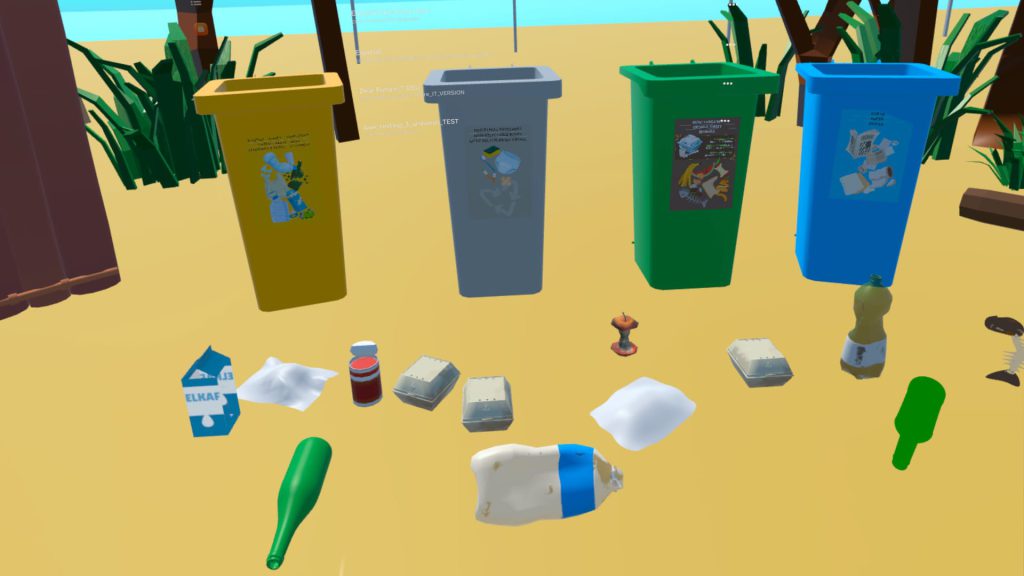 virtual reality simulation for waste sorting climate change environmental psychology