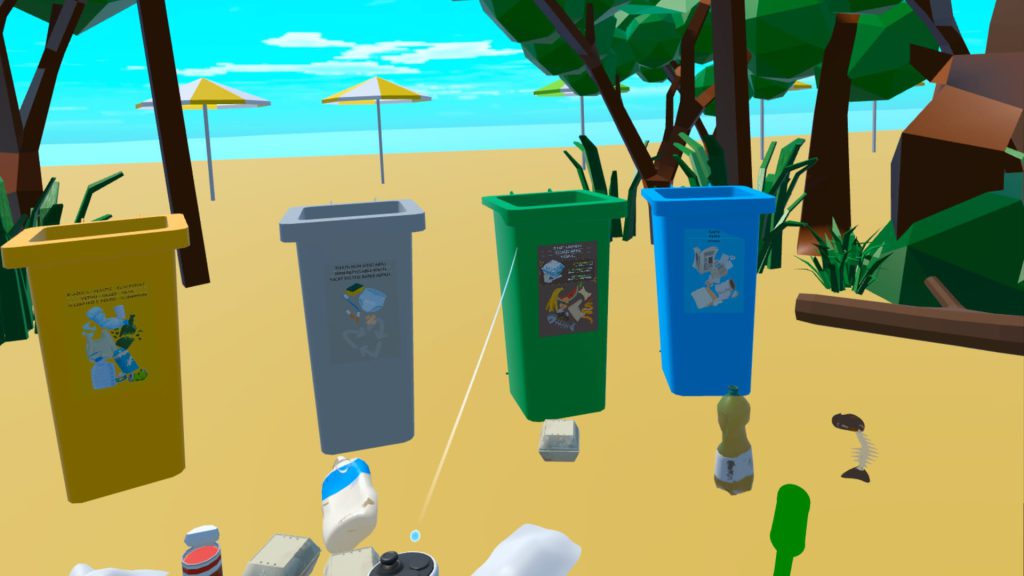 virtual reality simulation for waste sorting climate change environmental psychology