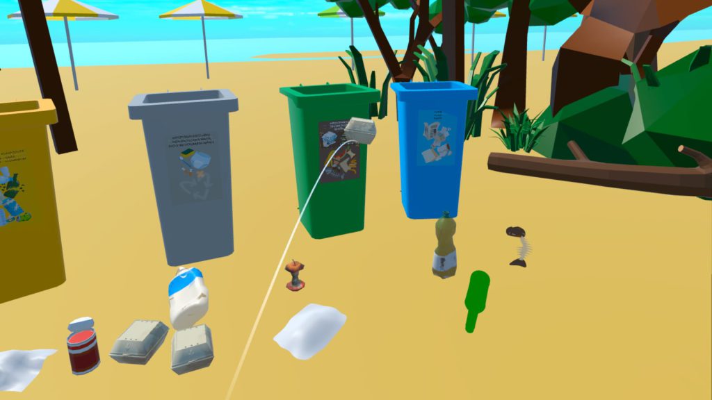 virtual reality simulation for waste sorting climate change environmental psychology